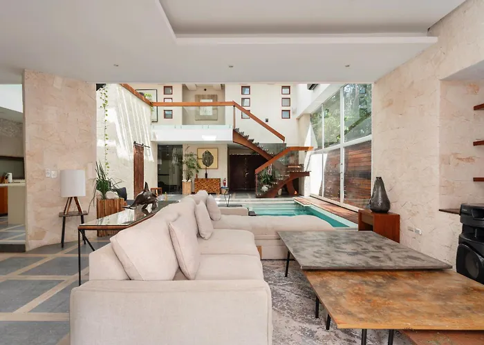 Pousada 9br Luxury Aldea Zama, Private Pools & Gym! *