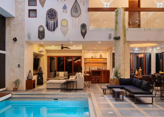 9br Luxury Aldea Zama, Private Pools & Gym! Pousada Tulum