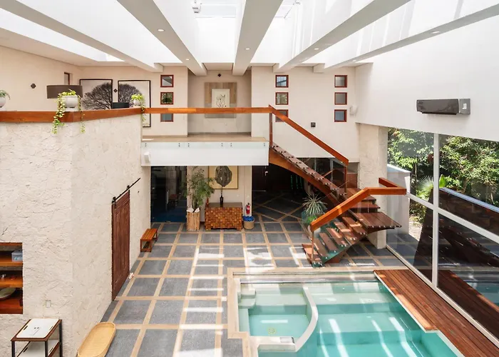 Pousada 9br Luxury Aldea Zama, Private Pools & Gym! *