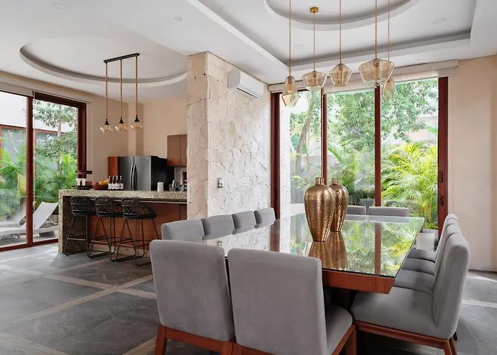 9br Luxury Aldea Zama, Private Pools & Gym! Pousada *