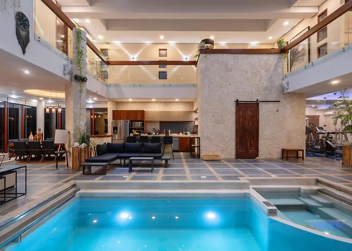 9br Luxury Aldea Zama, Private Pools & Gym! Pousada *